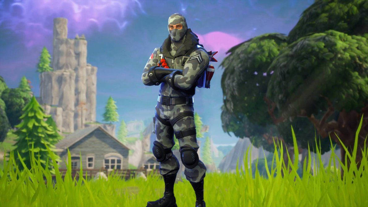 Trick or Treat cu skin-ul Havoc cu tematică de Halloween în Fortnite! Fundal