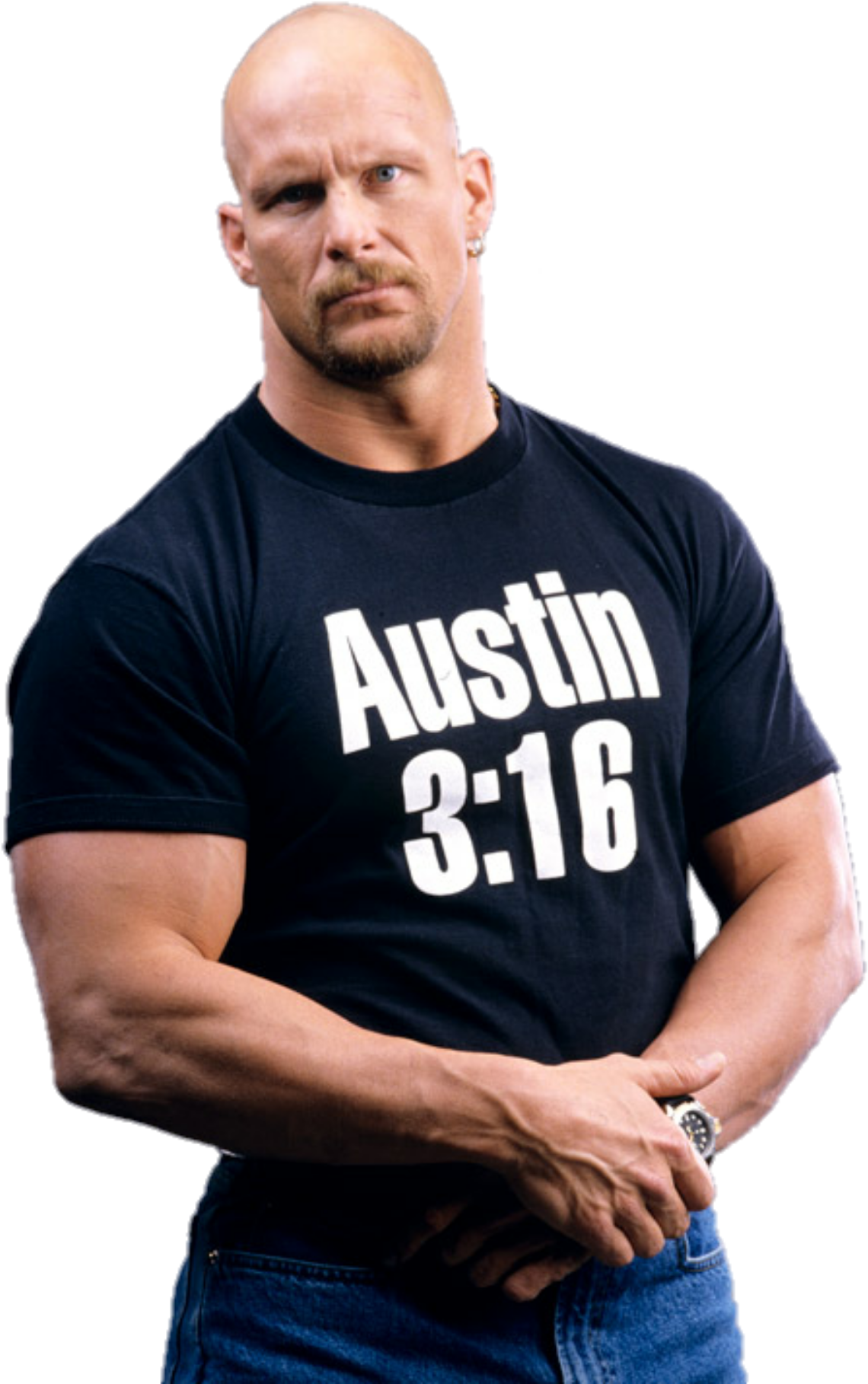 Tricou iconic al wrestlerului Austin 3:16 Fundal