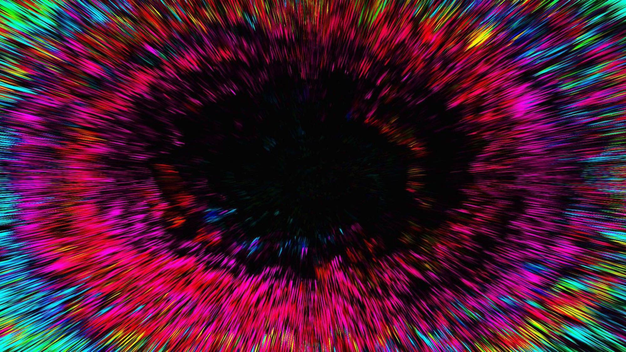 Trippy Dark Aesthetic Lumina cu Viteză Luminoasă Fundal