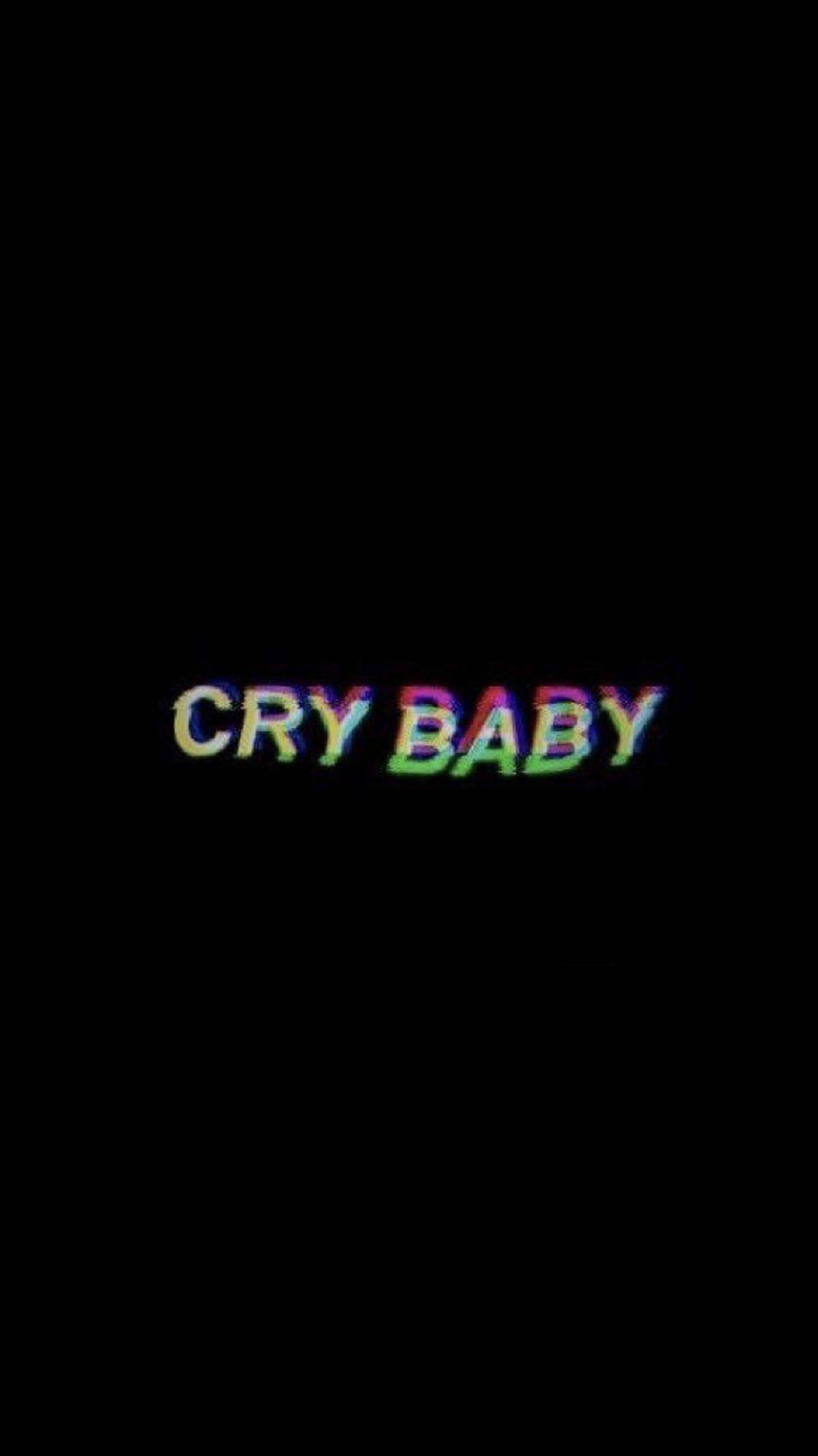 Trippy Estetic Întunecat Cry Baby Fundal