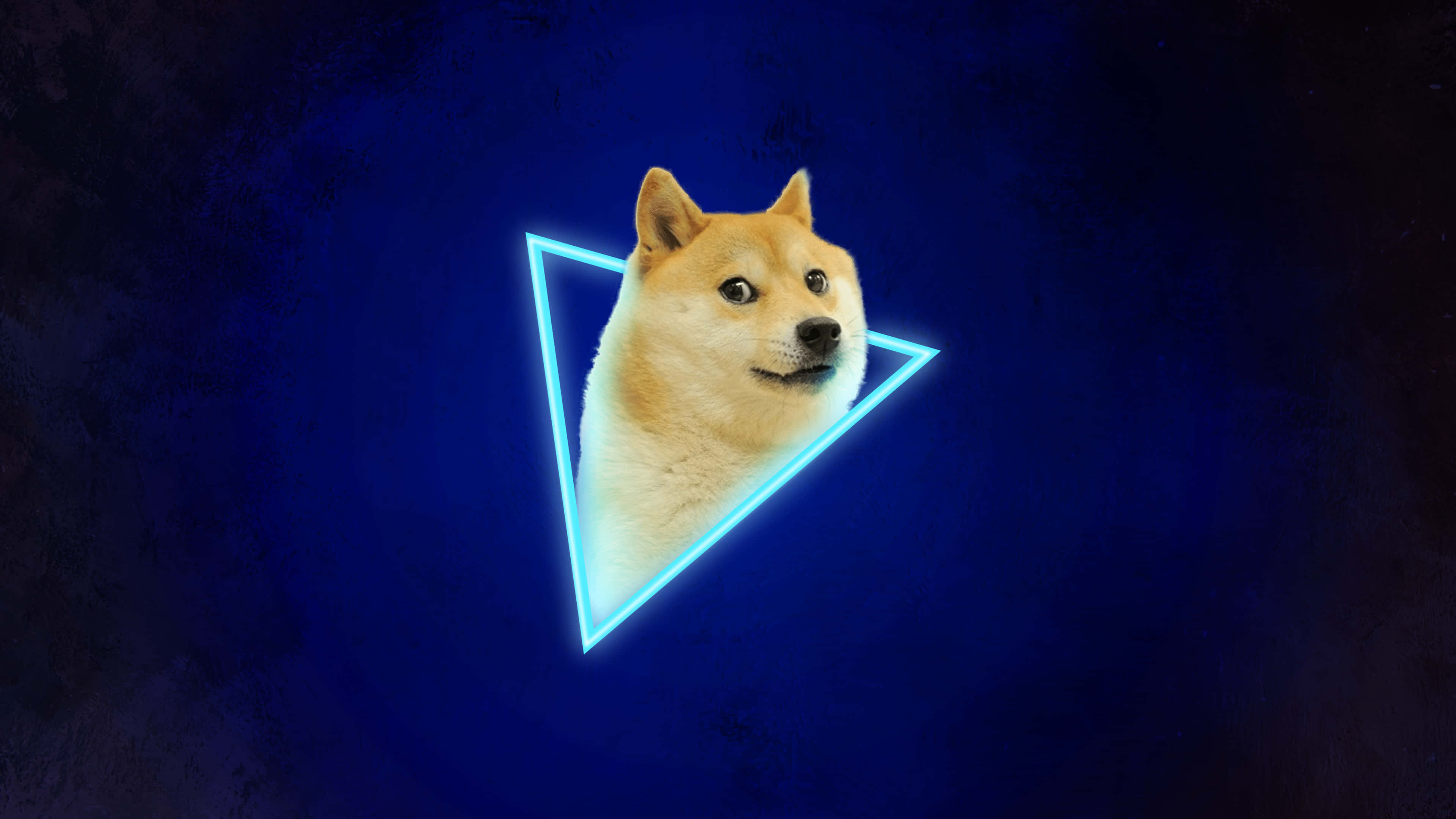 Triunghi Doge Albastru Fundal