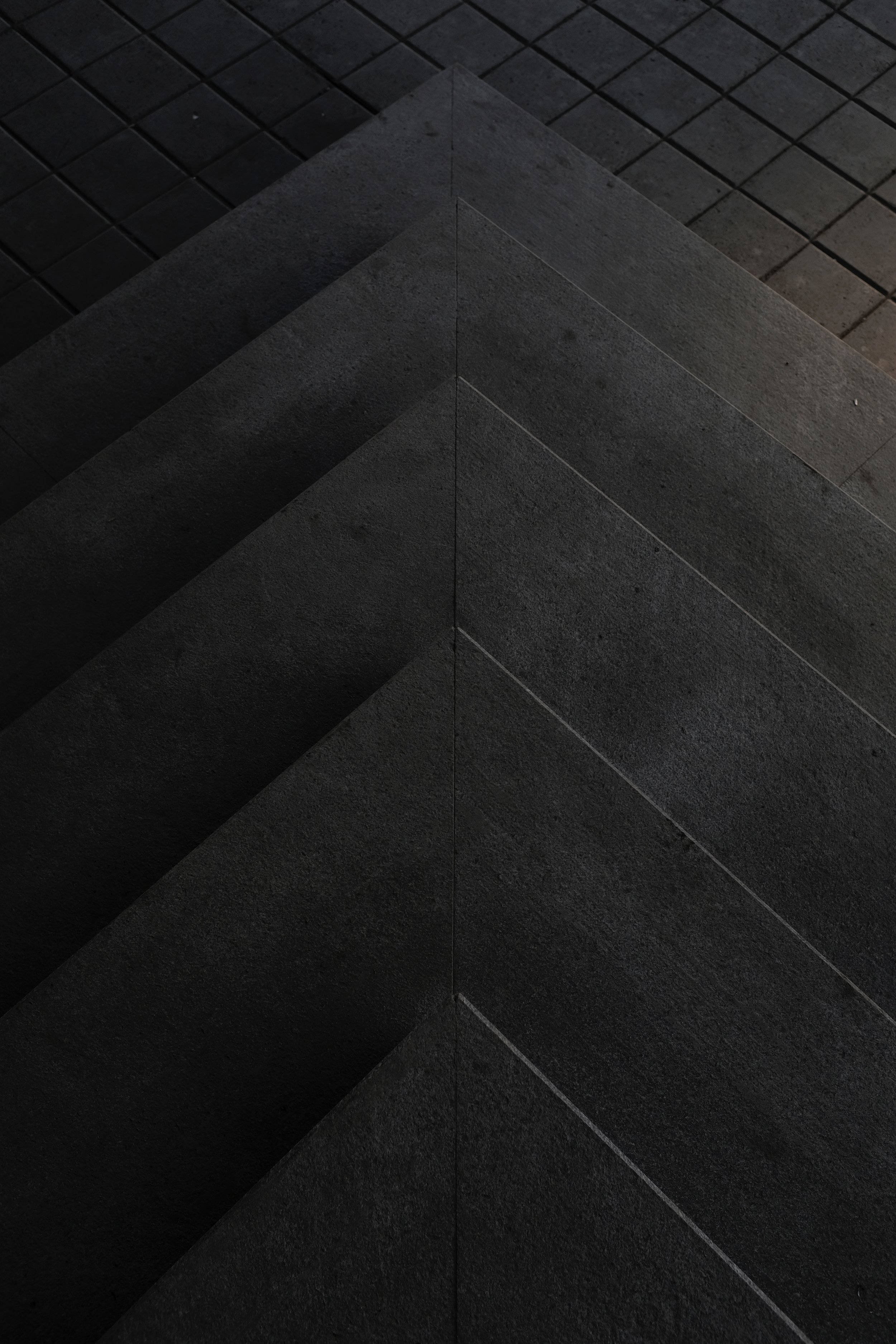 Triunghi Geometric Ciment Mod Întunecat Fundal
