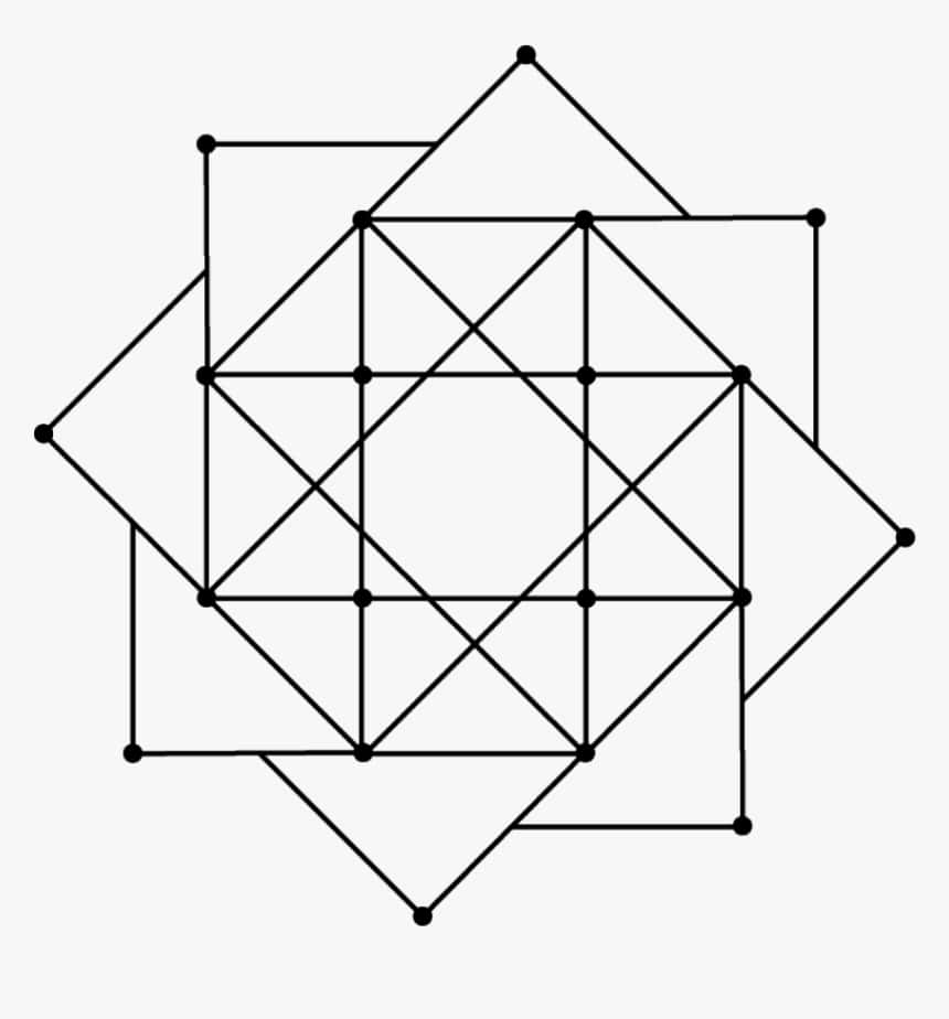 Triunghiuri Simetrice Formând un Model Geometric Fundal