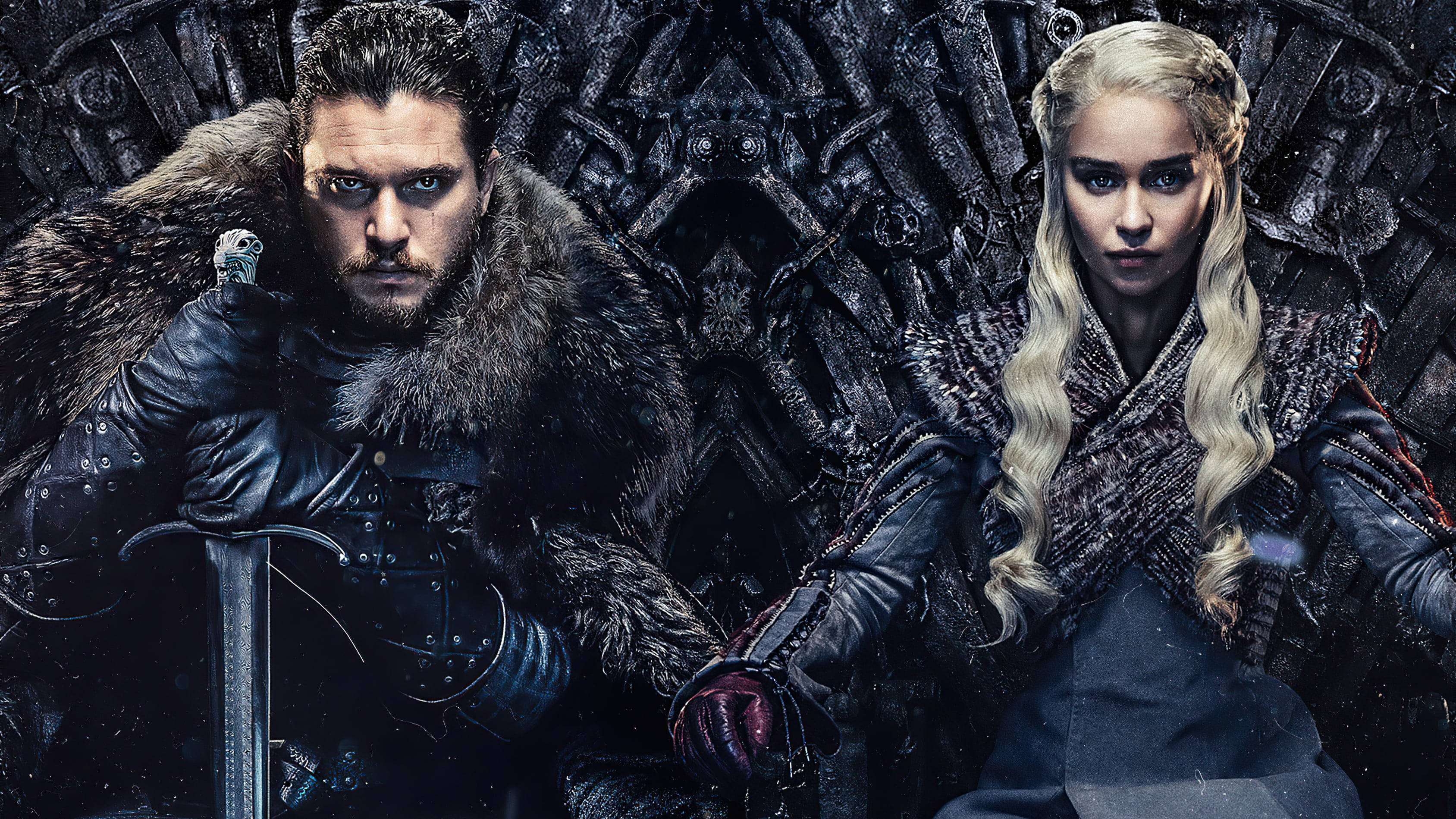 Tronul de Fier Daenerys Jon Snow Game of Thrones Fundal