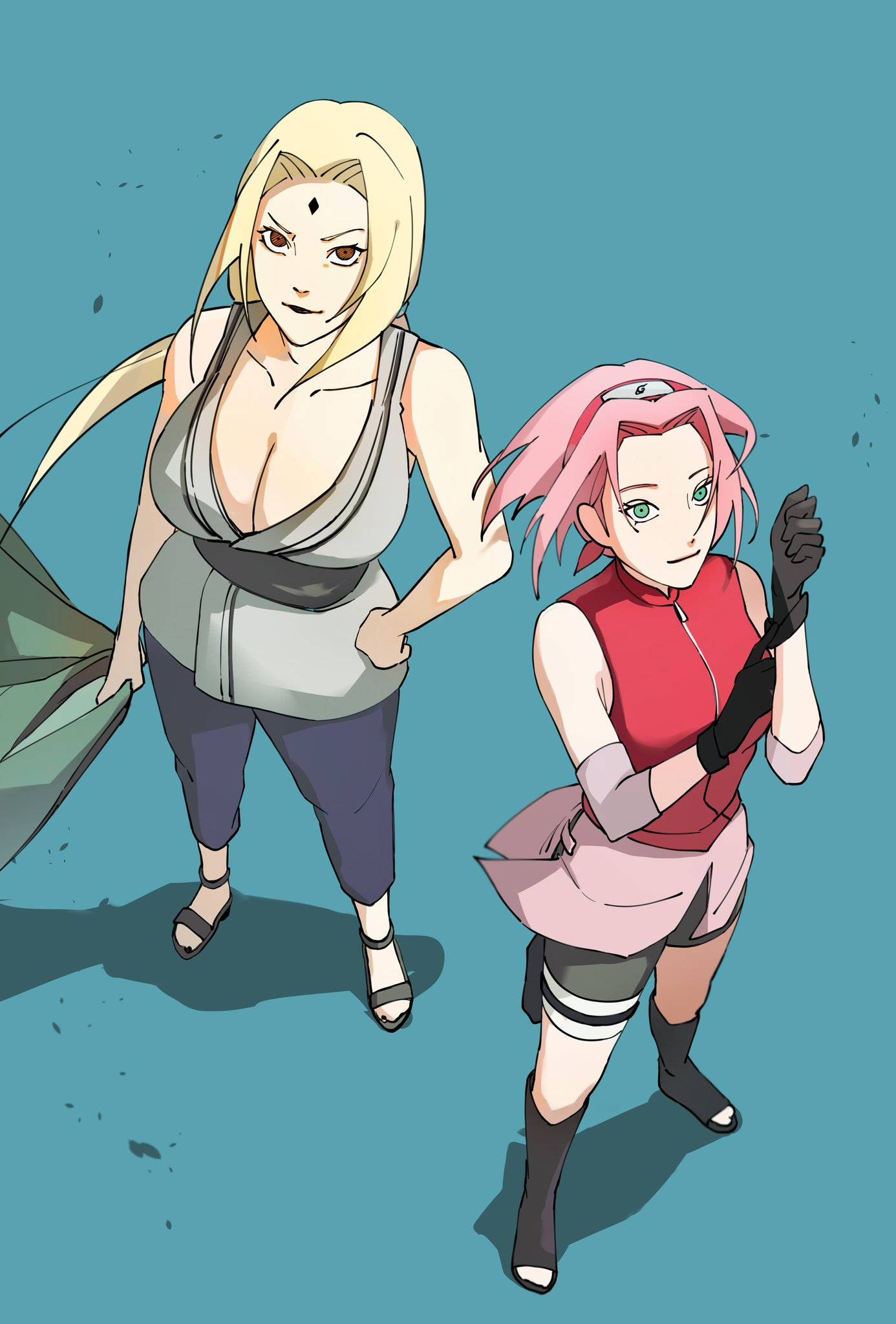 Tsunade cu Sakura Fundal