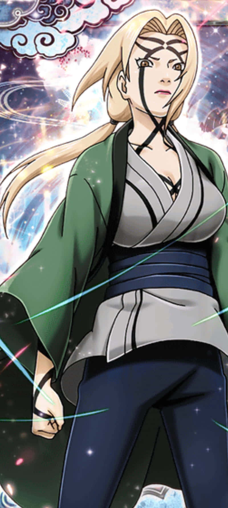 Tsunade iPhone Puternică Fundal