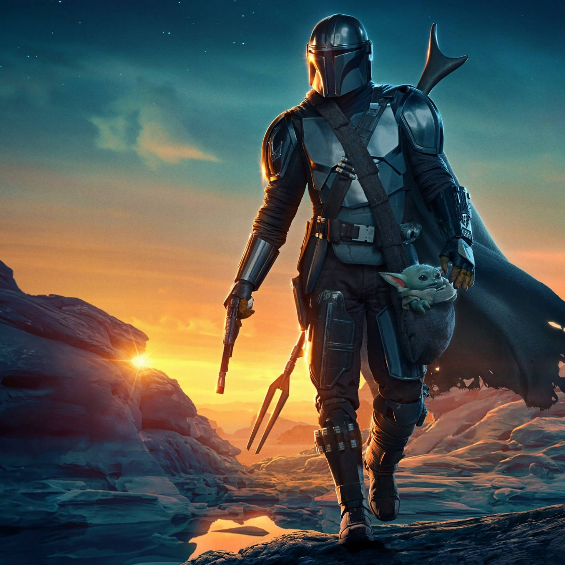 TV 4K The Mandalorian și Grogu Fundal