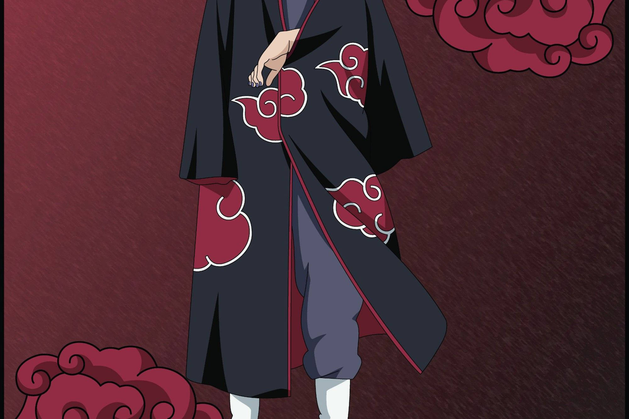 Uchiha Itachi - Protejându-l pe Naruto Fundal