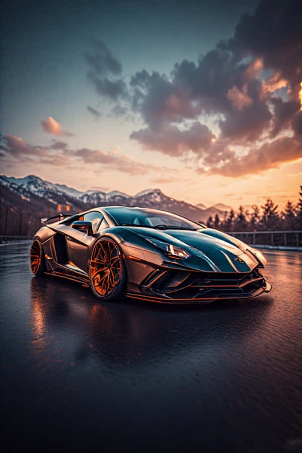 Uimitoarea mașină Lamborghini 4K Fundal