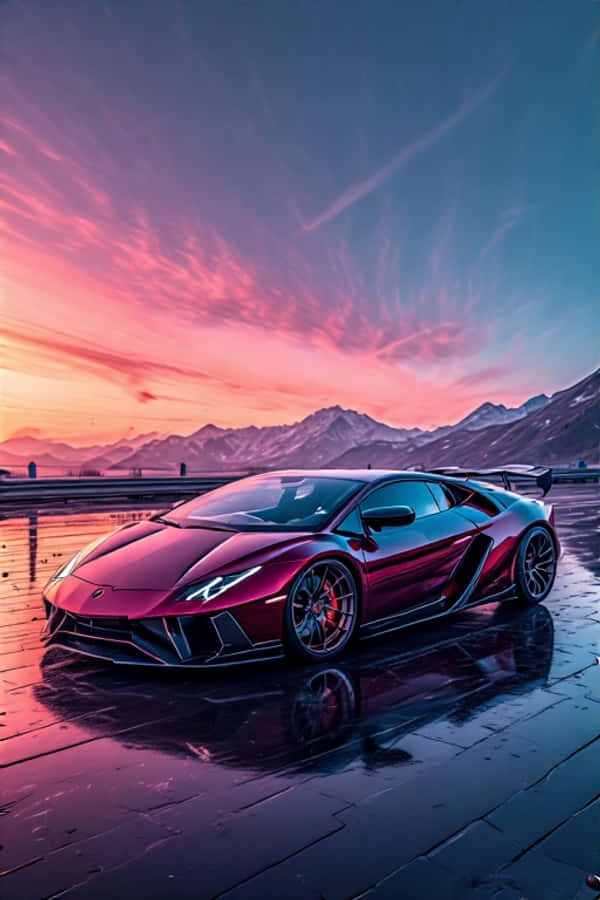 Uimitoarea mașină Lamborghini 4K Fundal