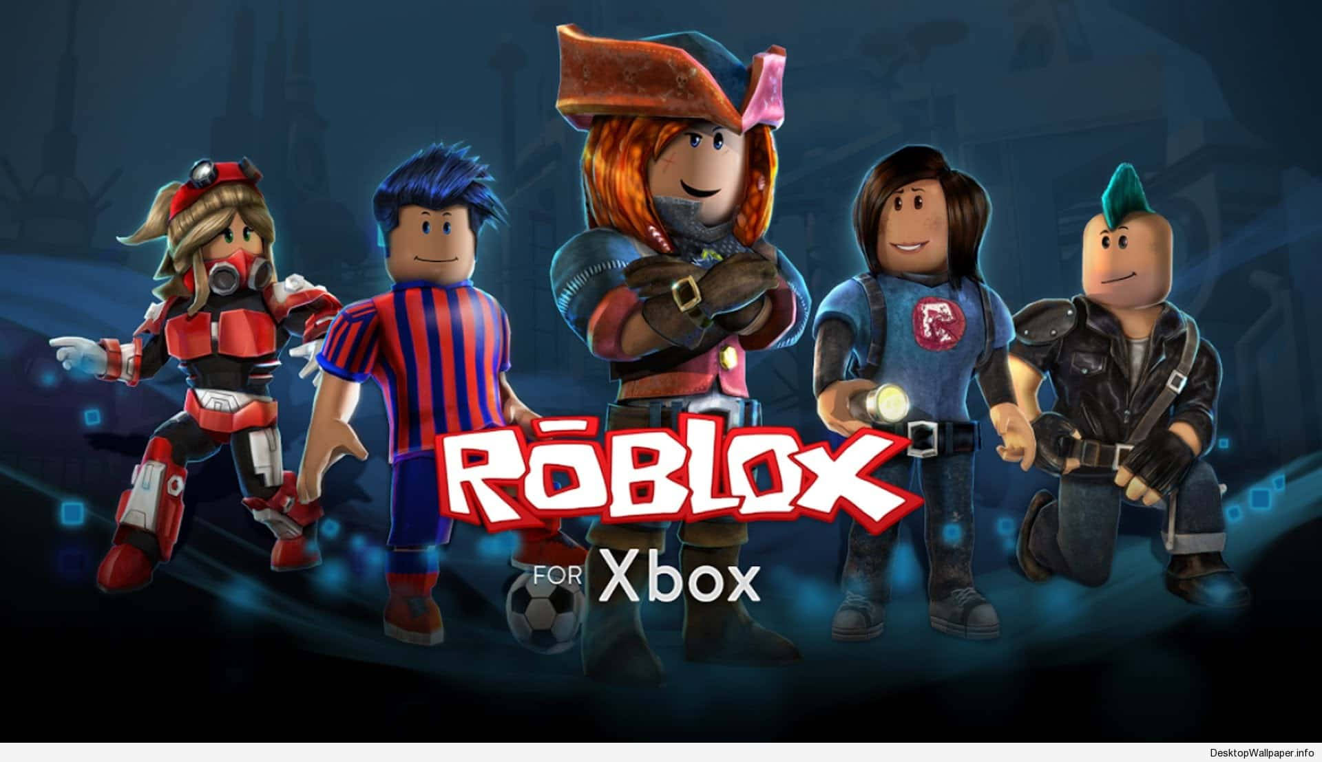 Un afiș cool Roblox pentru Xbox — Imersează-te într-o lume epică de jocuri! Fundal