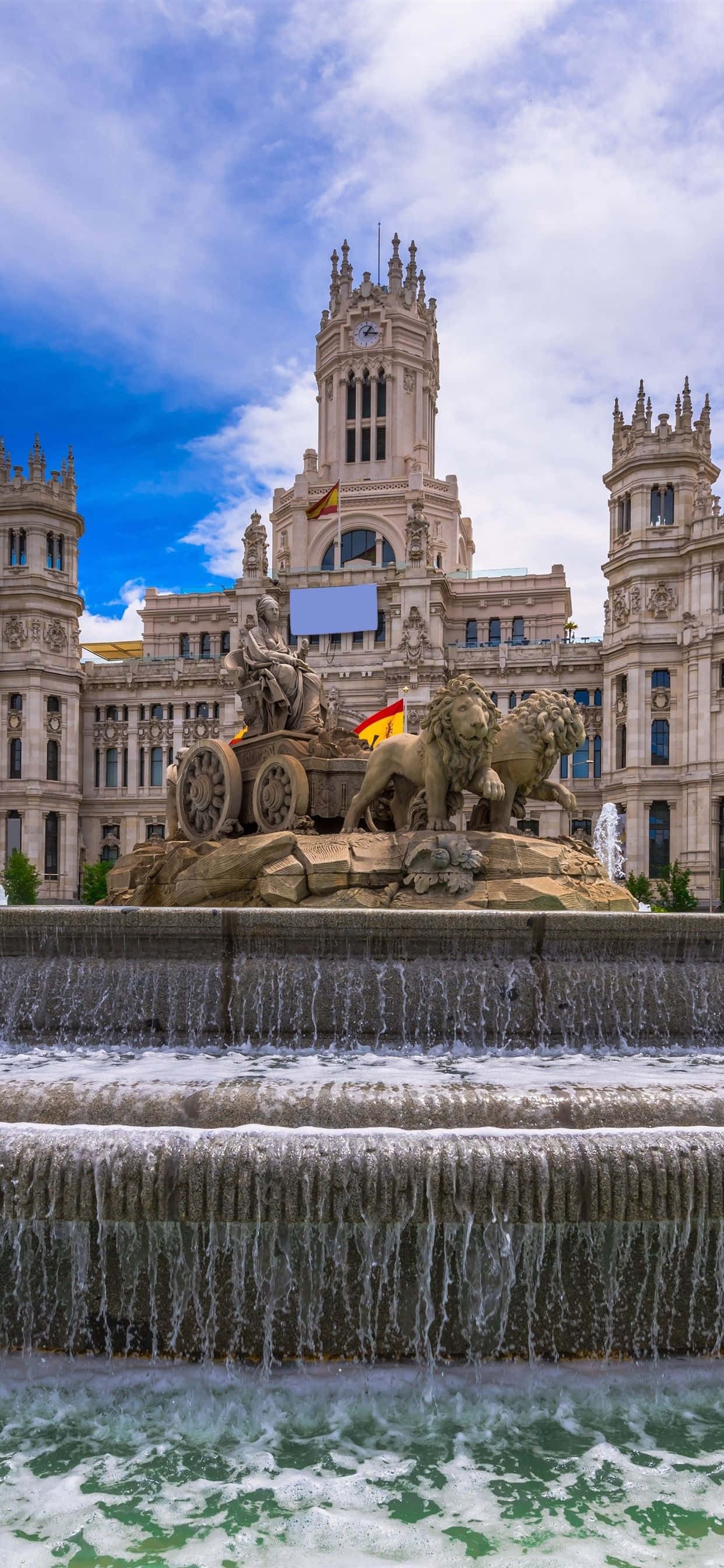 Un apus de soare fascinant în Barcelona, Spania Fundal