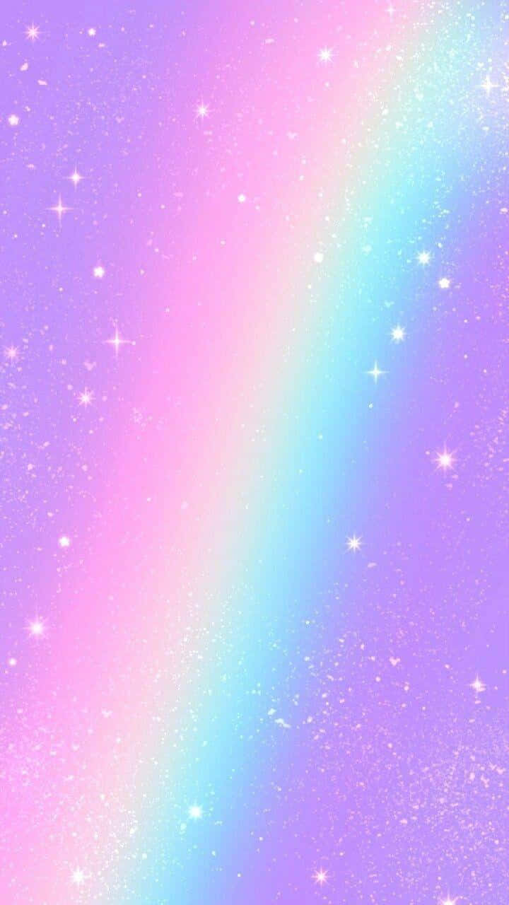 Un Arc-En-Ciel Pastel Magical Fundal