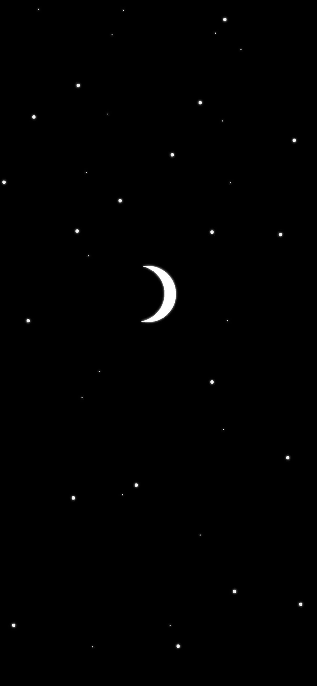 Un cer nocturn frumos cu lună și stele. Fundal