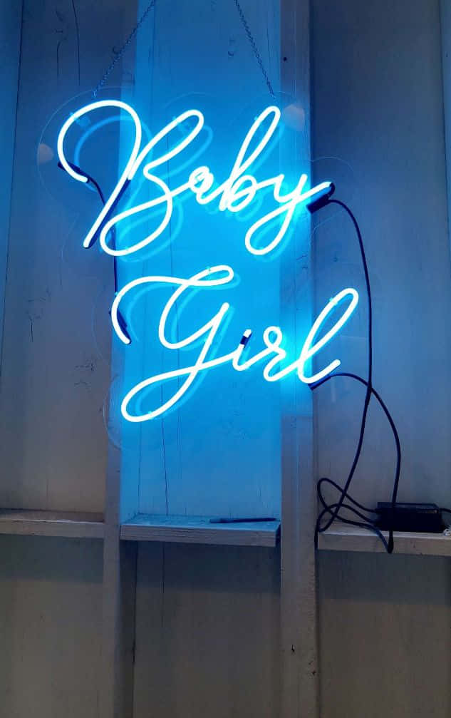 Un cer nocturn iluminat de un neon albastru strălucitor și î curajos. Fundal