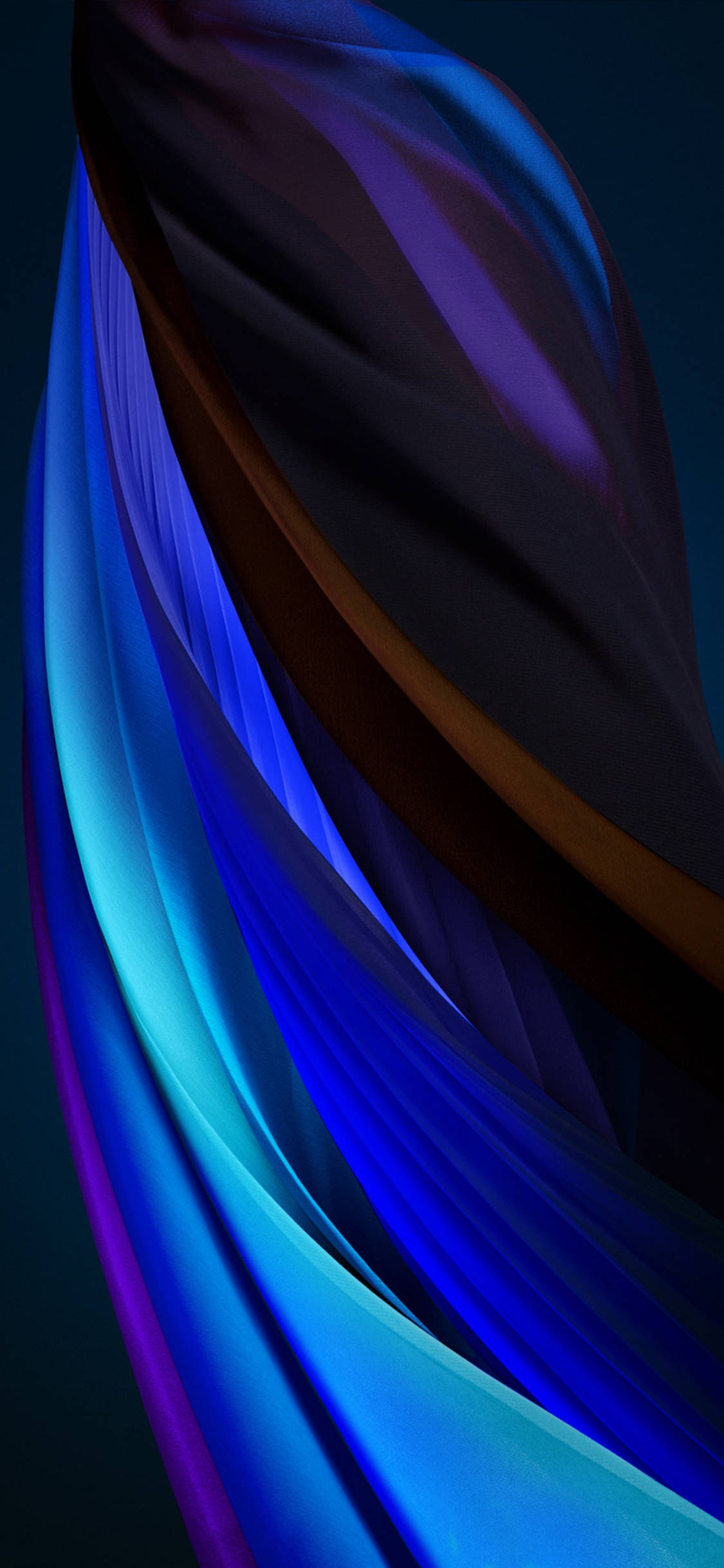 un design abstract albastru și violet pe un fundal negru Fundal