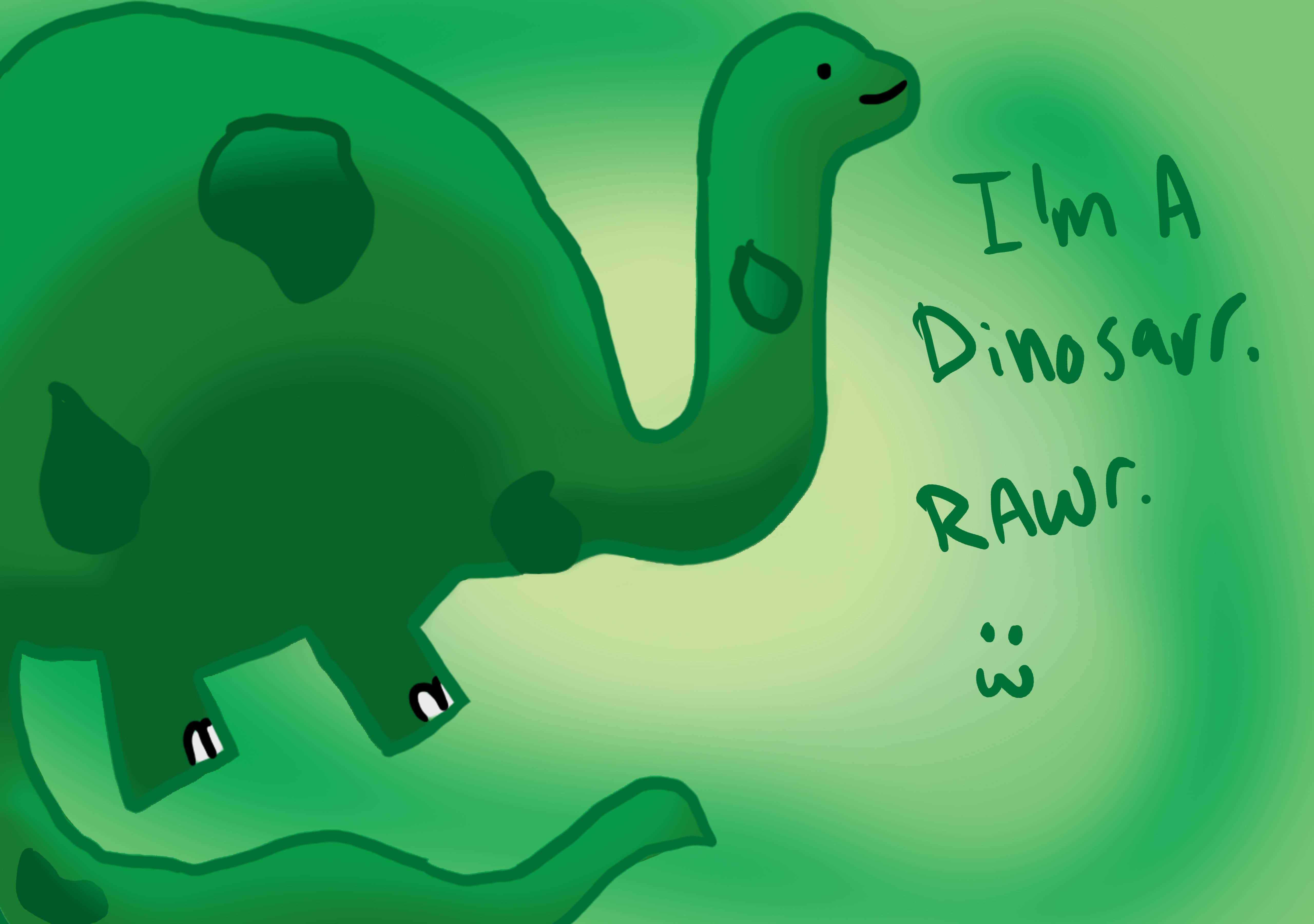 Un dinozaur jucăuș în grădină Fundal