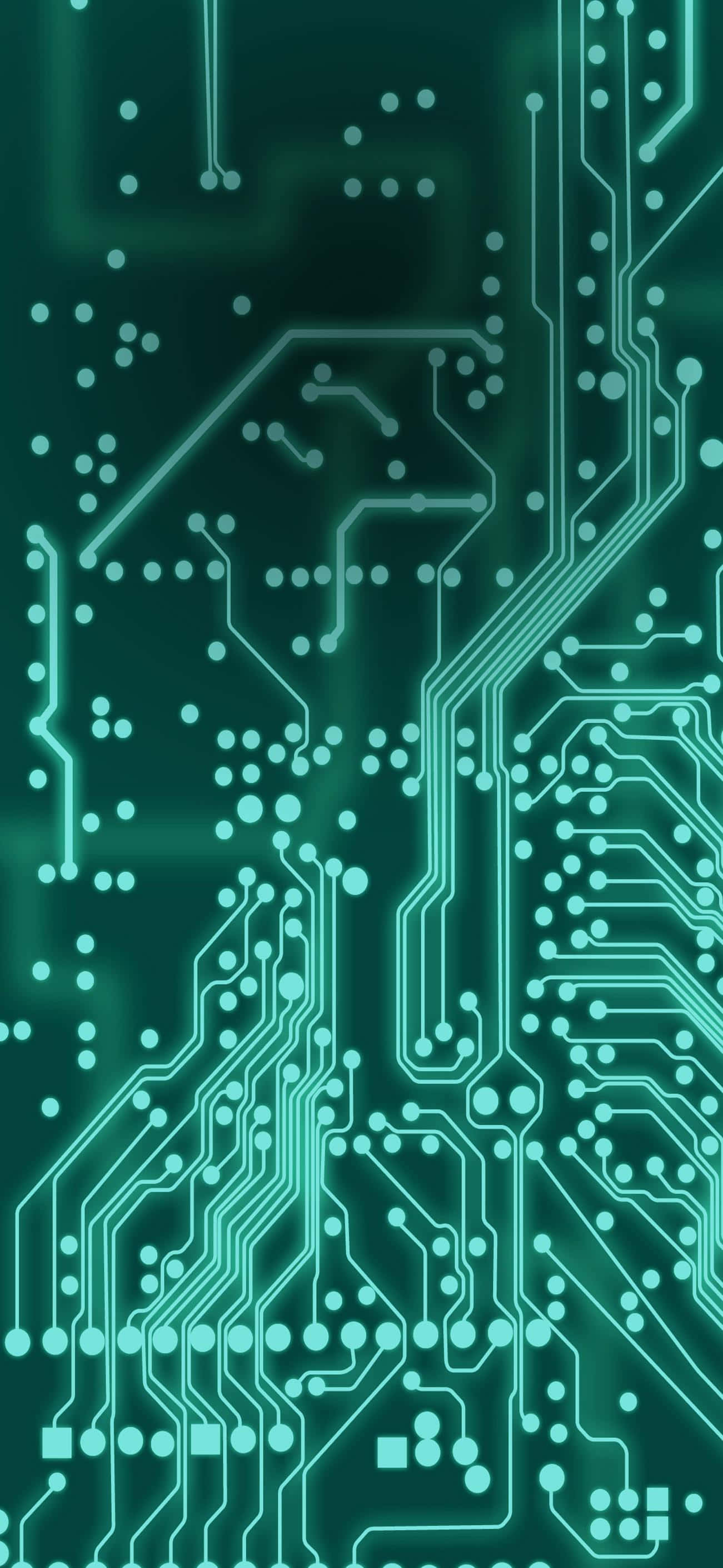 un fundal verde de circuit cu multe circuite Fundal