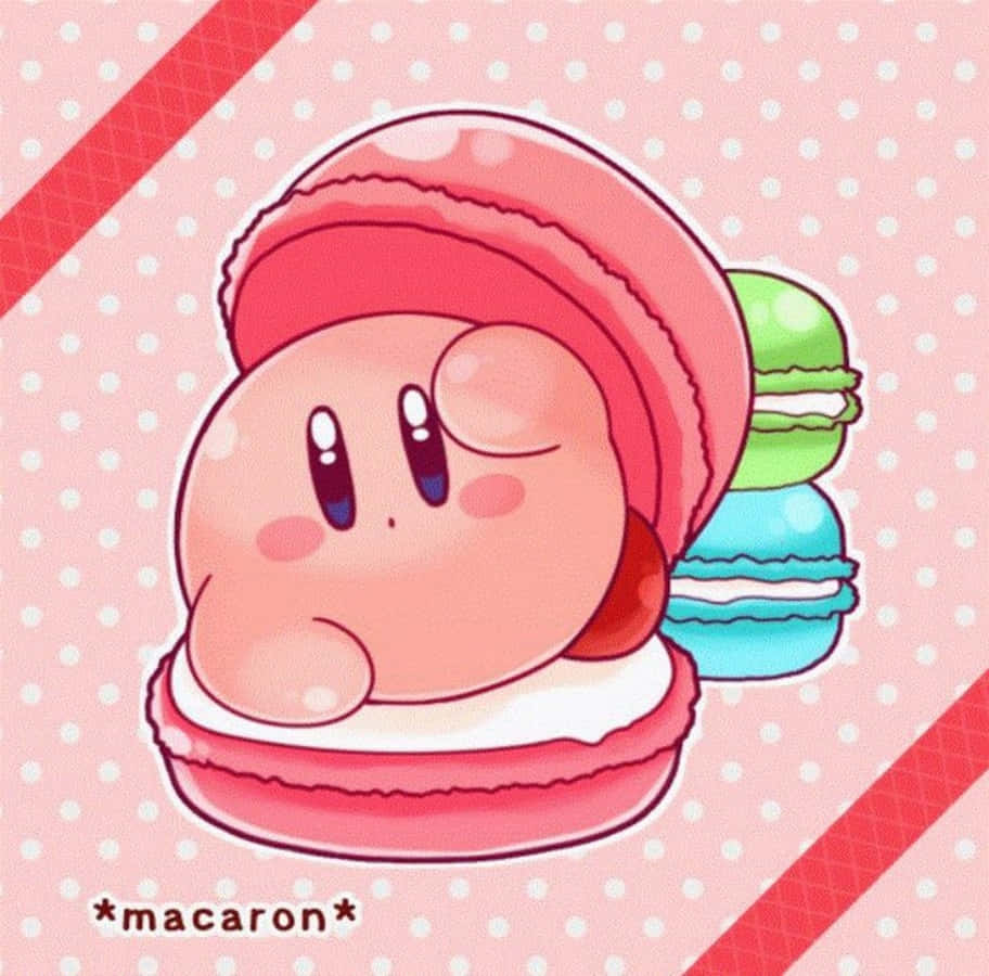 Un Kirby fericit, gata să exploreze lumea Fundal