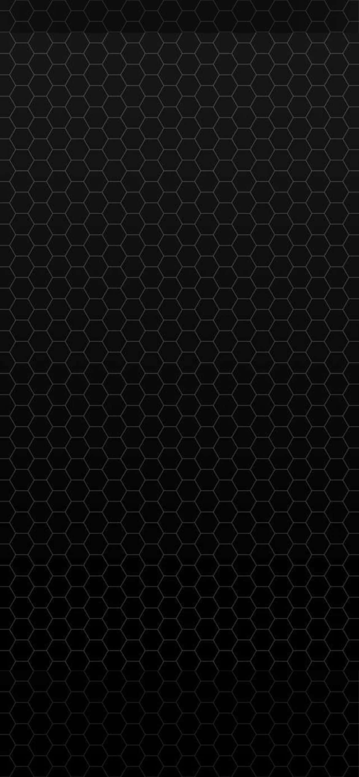 un model hexagonal negru pe un fundal negru Fundal