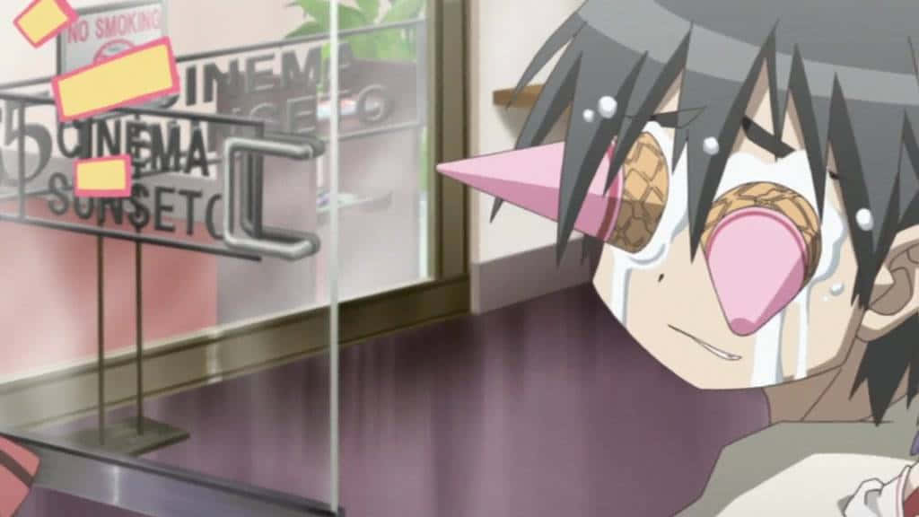 Un moment hilarant din anime-ul tău favorit Fundal