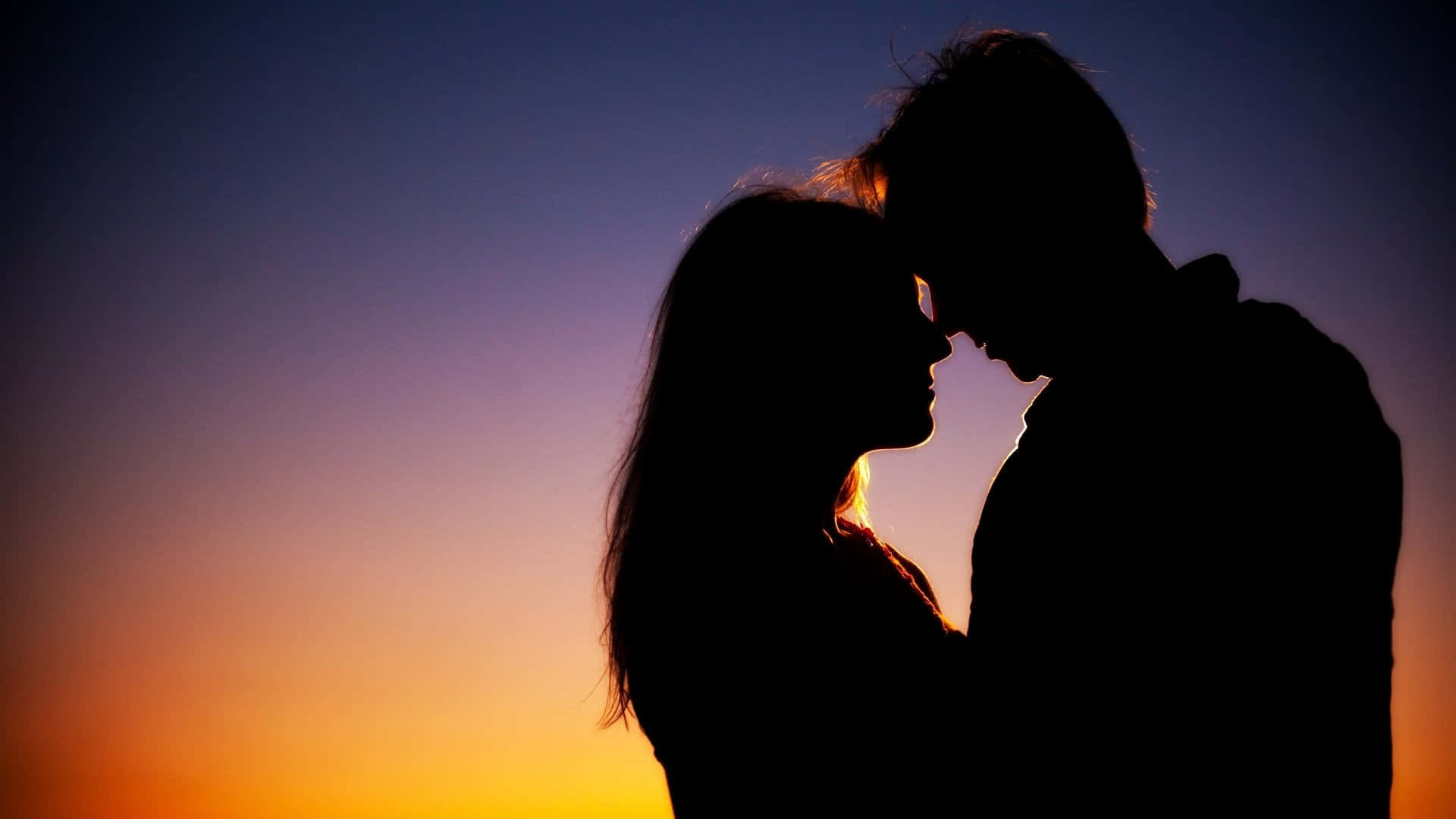 "Un moment special de iubire romantică împărtășit între două suflete." Fundal
