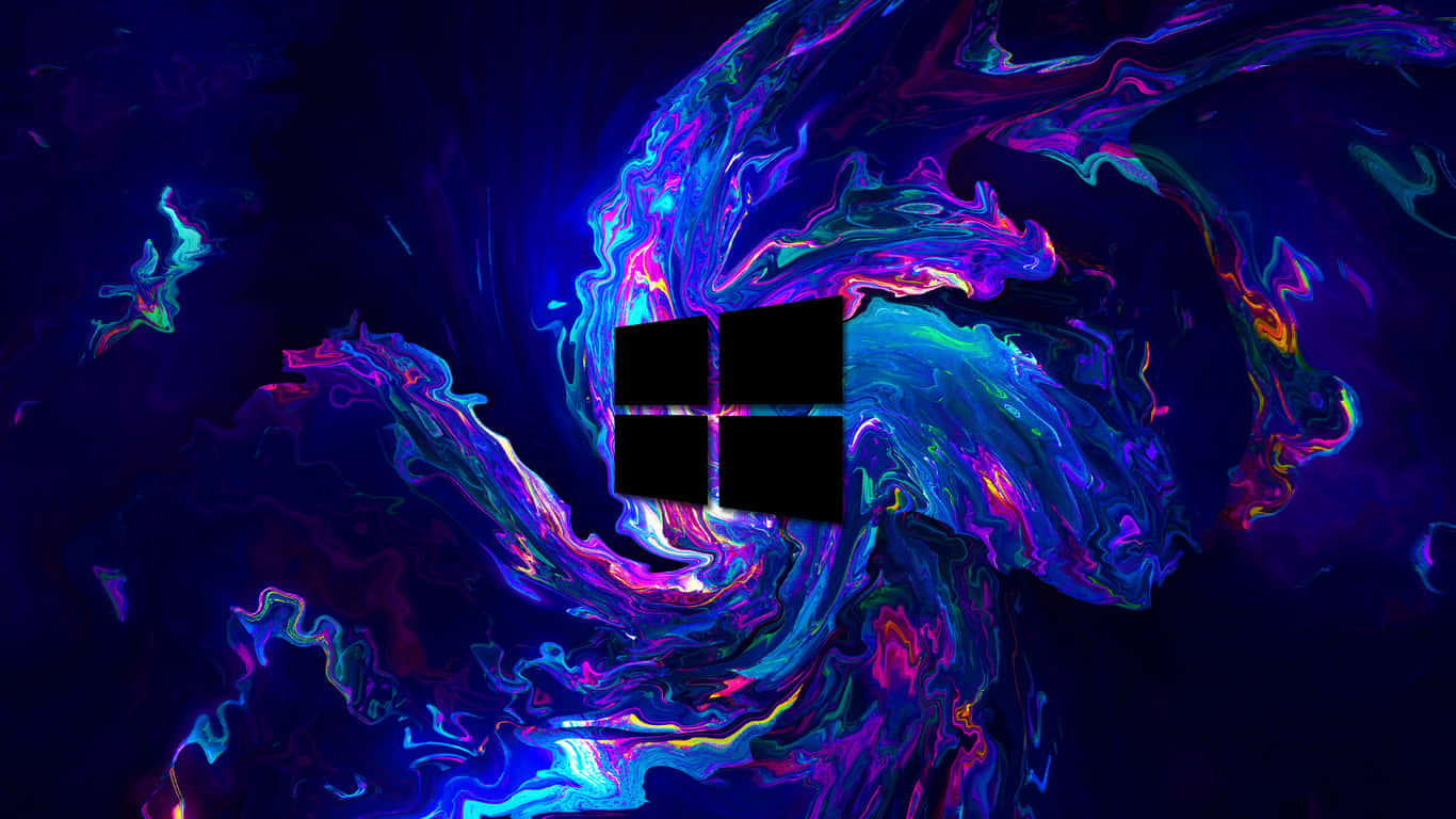 Un orizont viu și colorat pe un fundal de monitor 1366x768 Fundal