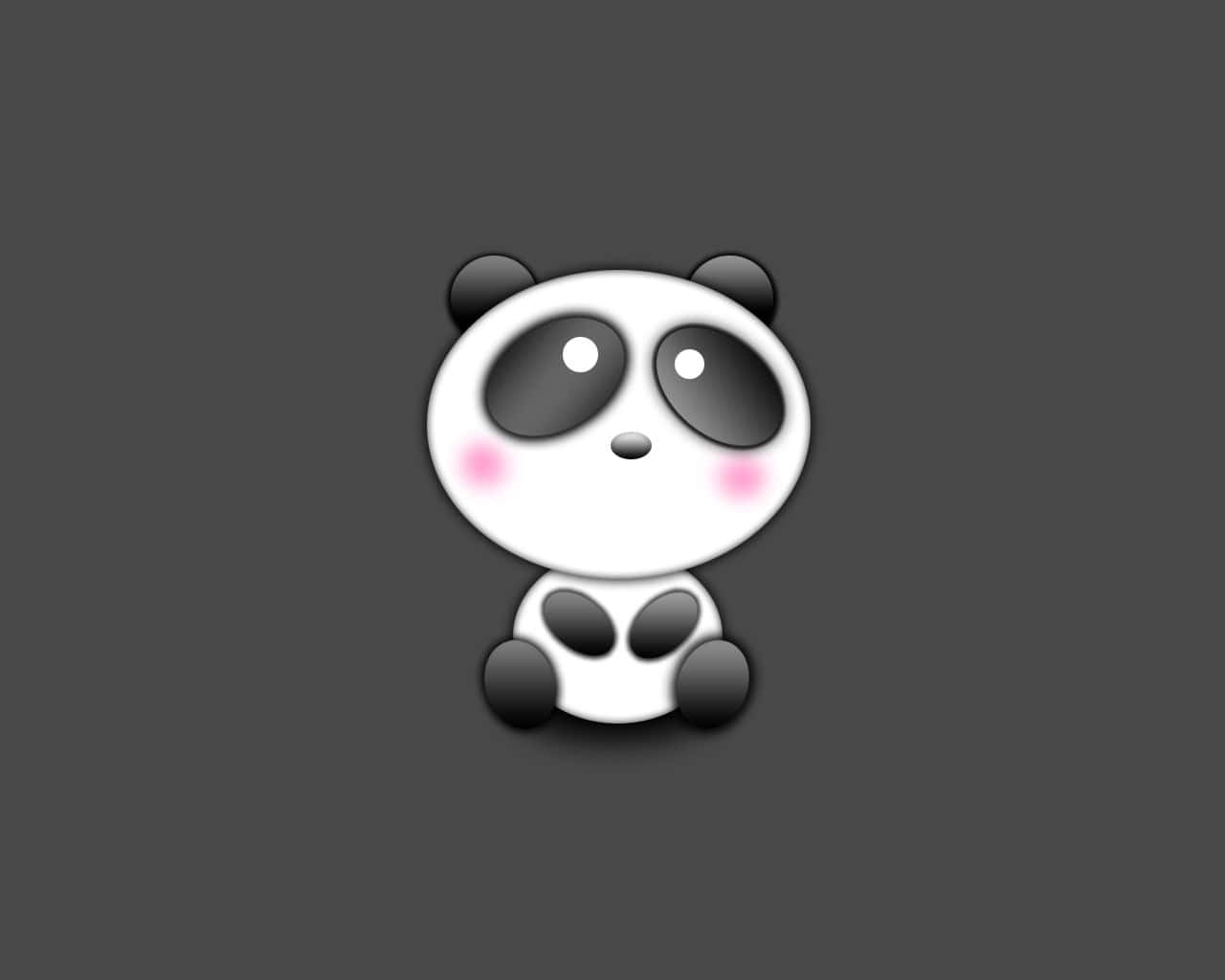Un panda pașnic într-o pădure idilică de bambus Fundal