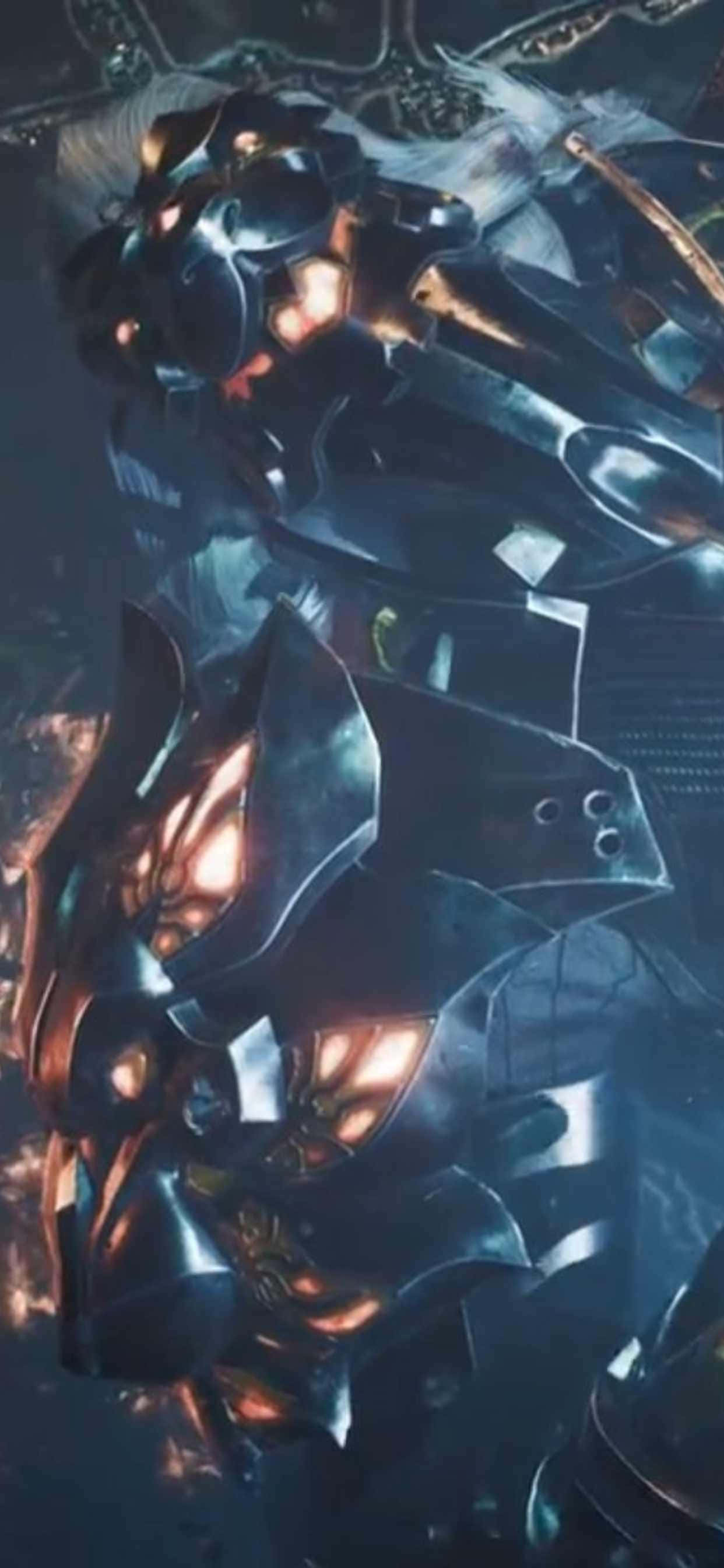 a futuristic robot with a glowing head Fundal