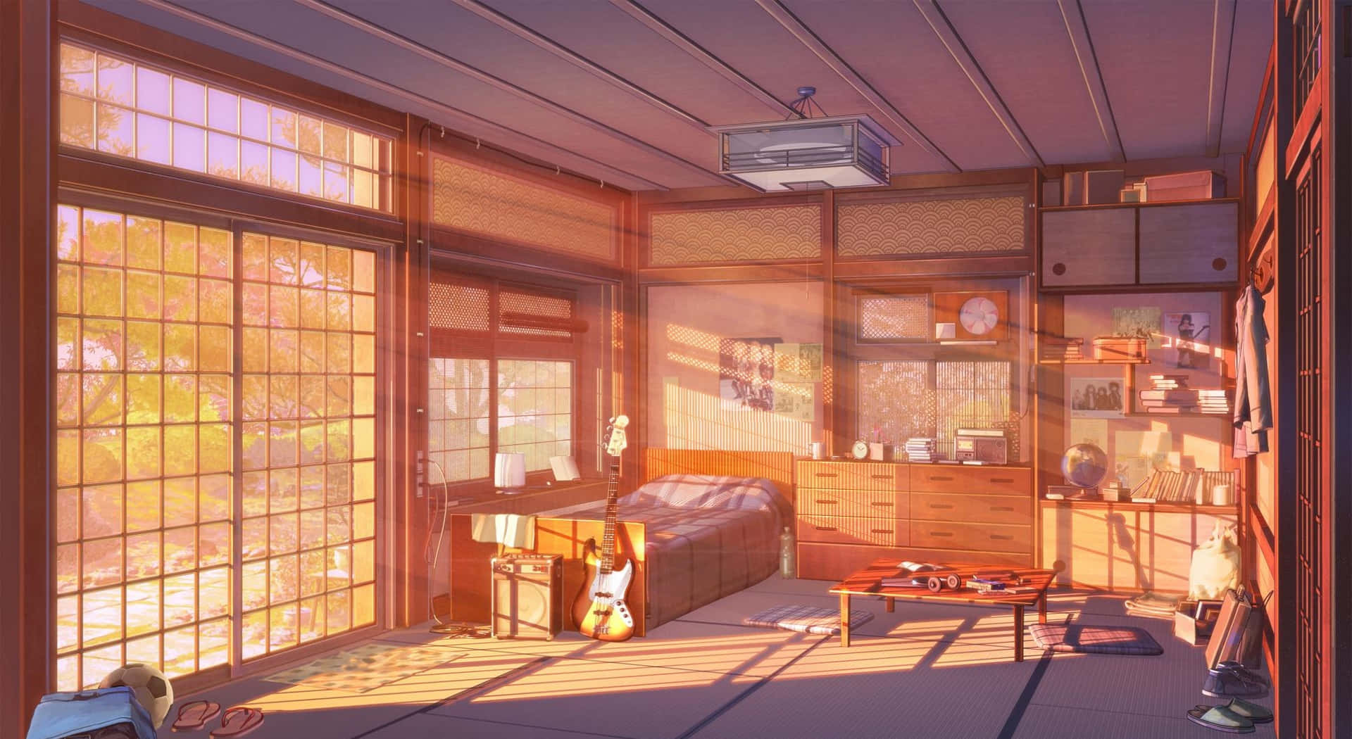 Un spațiu liniștit pentru relaxare, vizionat Anime și reîncarcare! Fundal