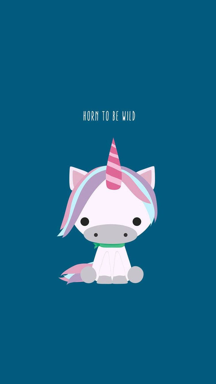 Un Unicorn Mic și Magic Fundal