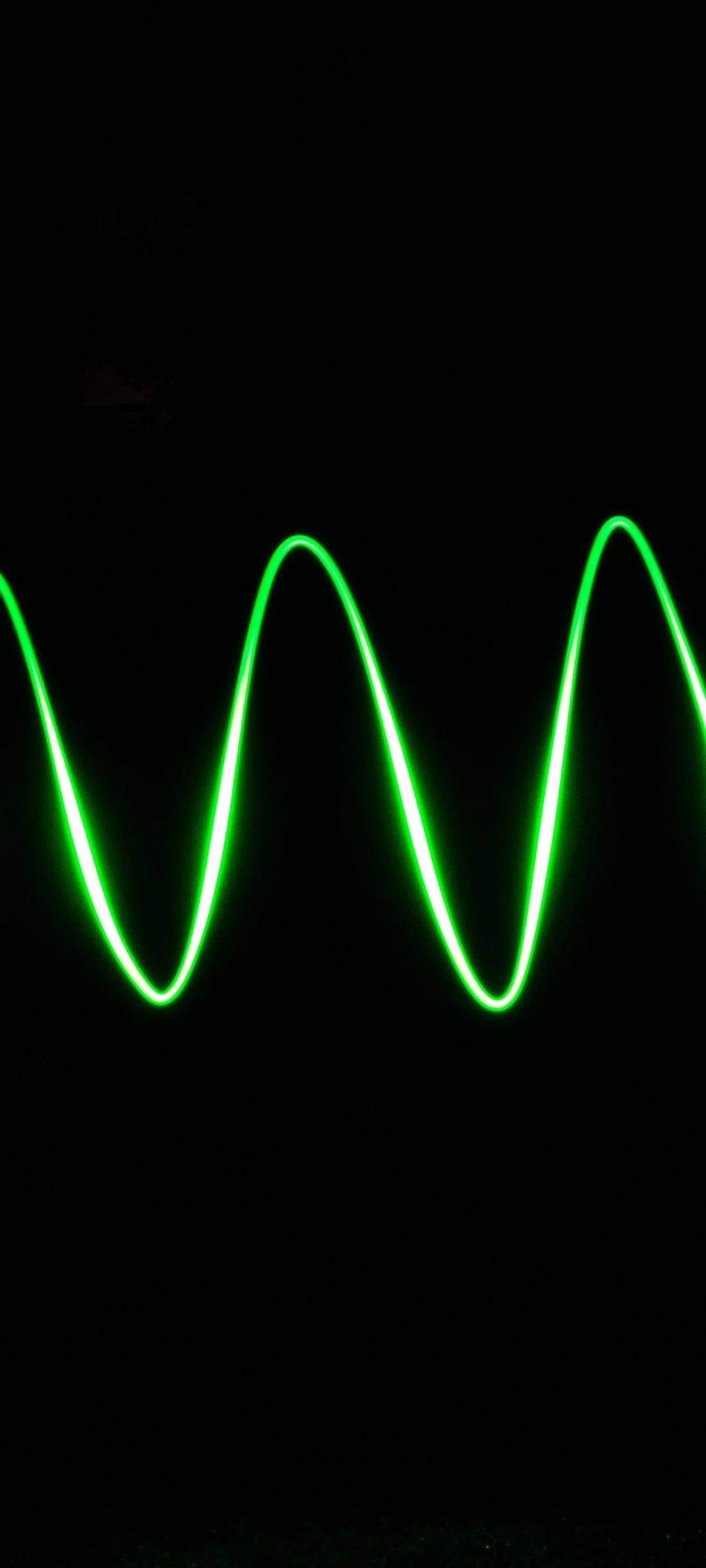 Unda Neon Verde Spectaculos cu Redmi Note 10 Fundal