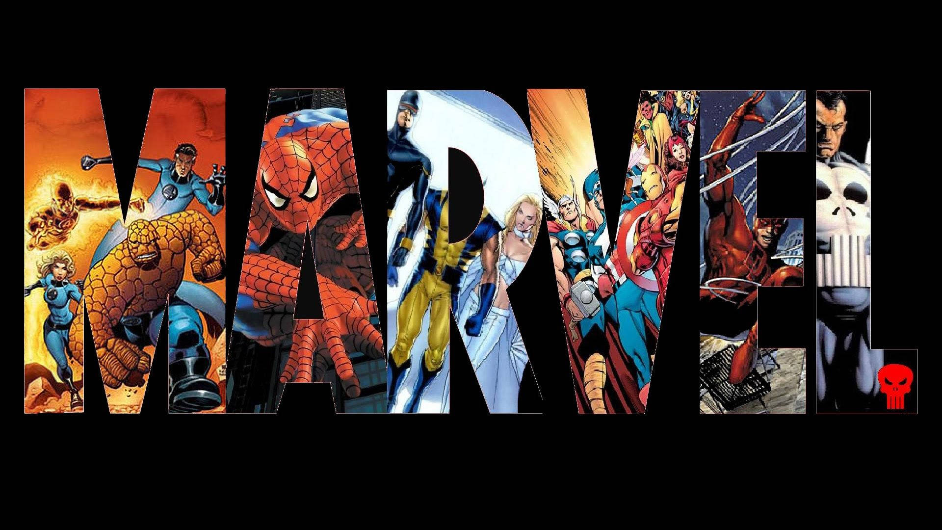 Unește Supereroii Marvel Fundal