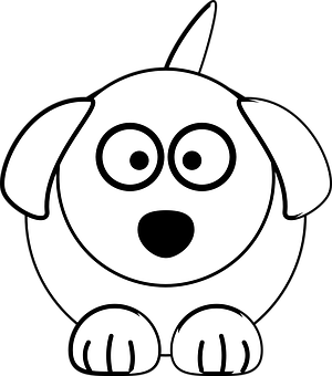Unicorn câine desen animat vector Fundal