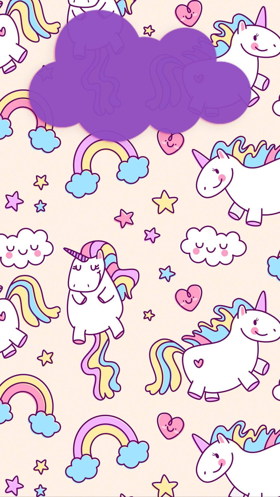 Unicorn Curcubeu pentru Telefon Femeie Drăguț Fundal
