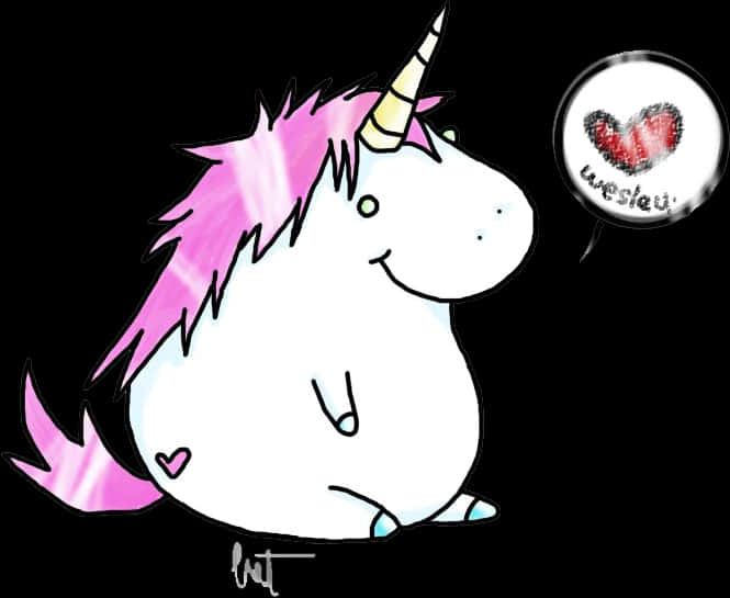 Unicorn gras, iubire, balon Fundal