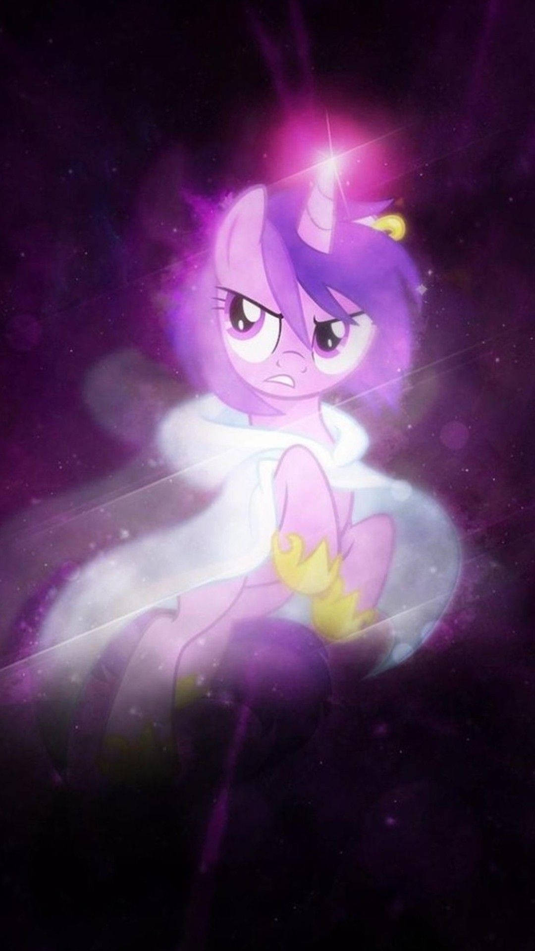 Unicorn Nebun în Galaxie Drăguță Fundal
