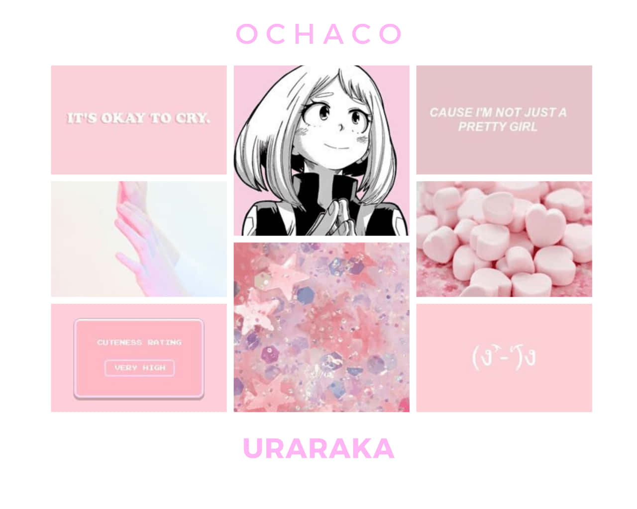 Uraraka Estetică Roz Delicat Fundal