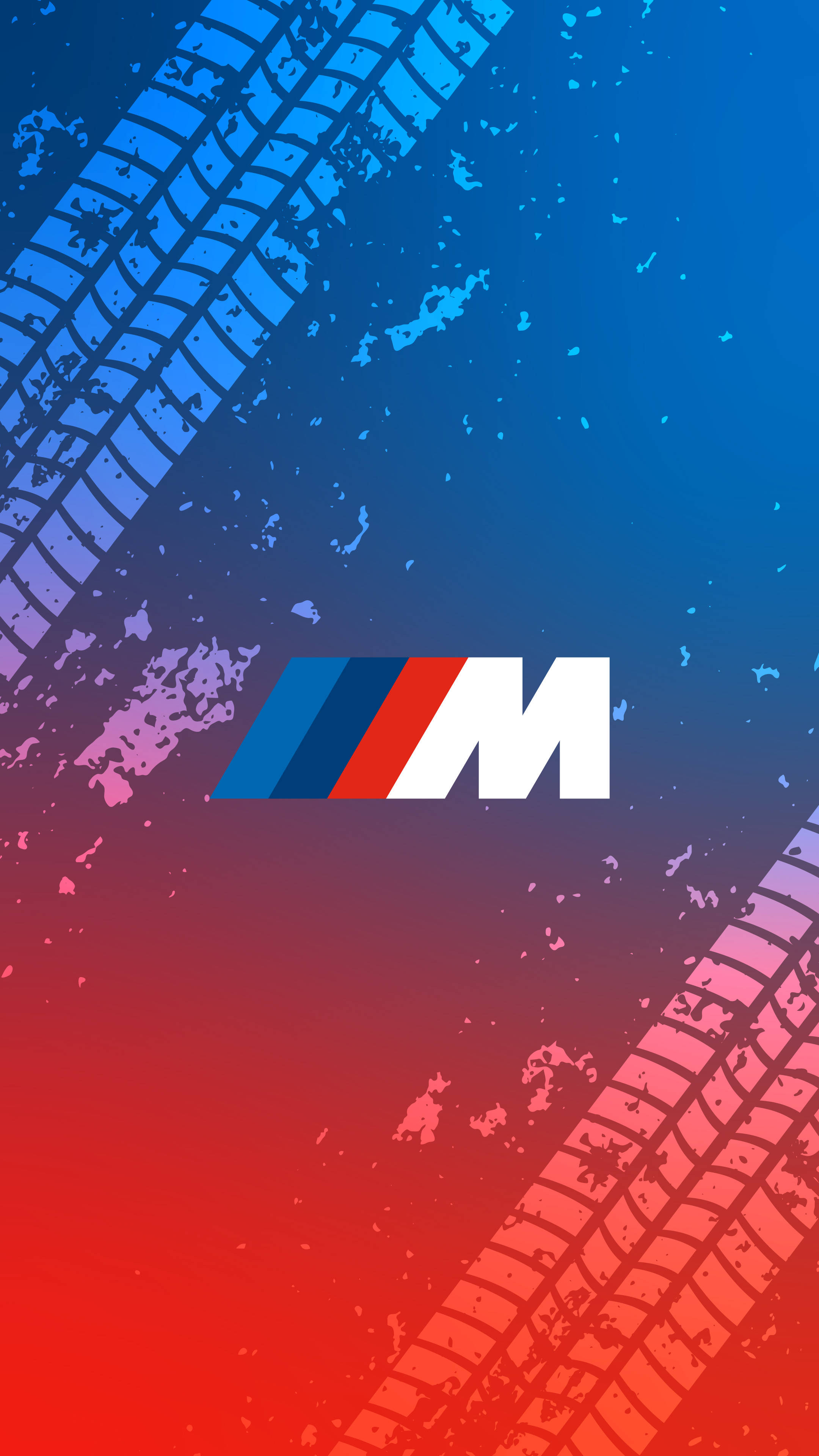 Urme de cauciuc Logo BMW M Fundal