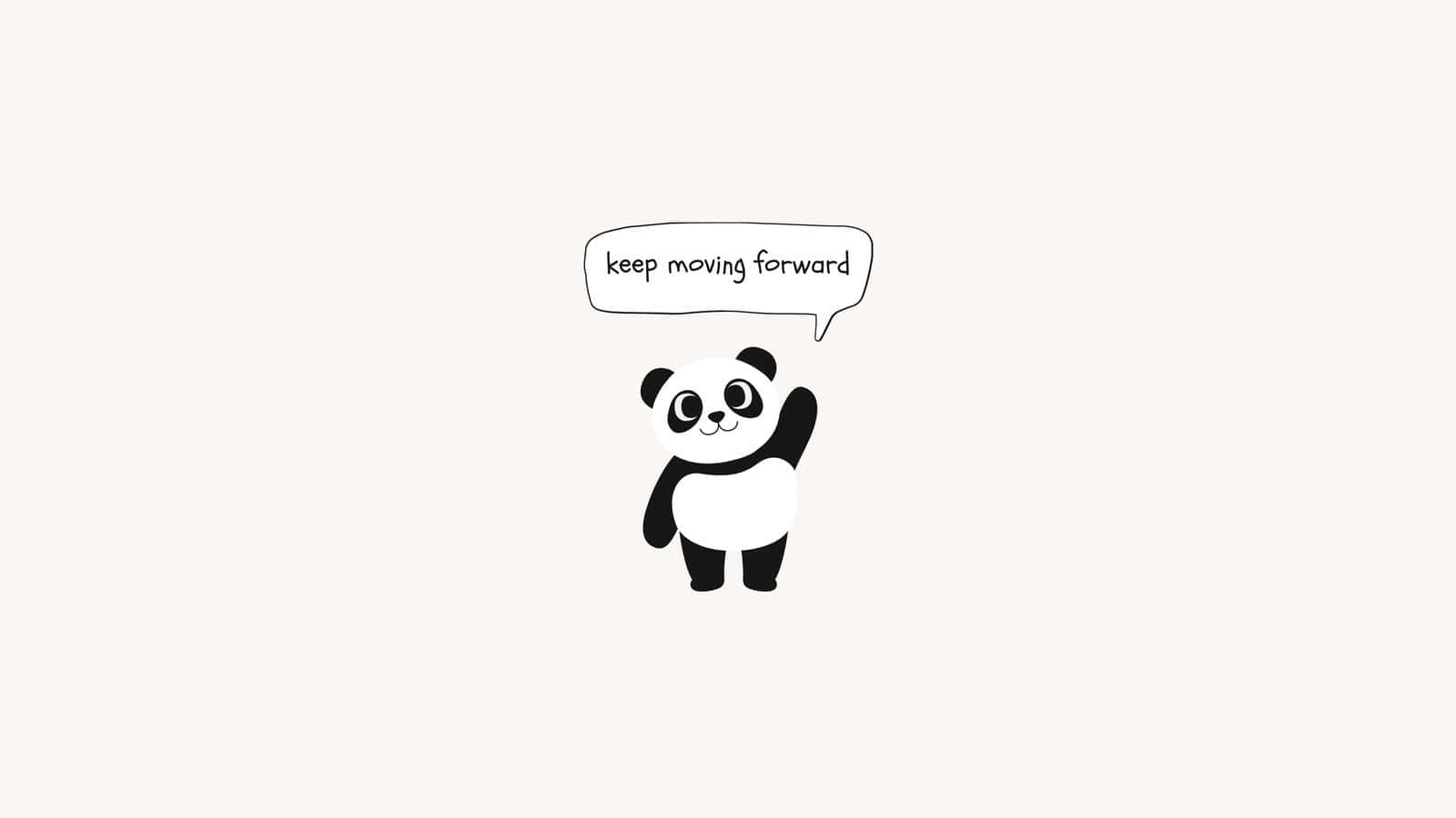 Urs Panda Care Saluta Tapet PC Drăguț Fundal