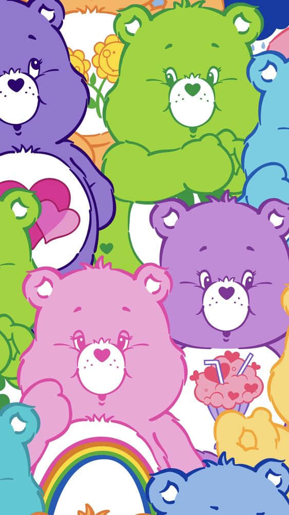 Ursuleți Care Bear Estetici și Colorati Fundal