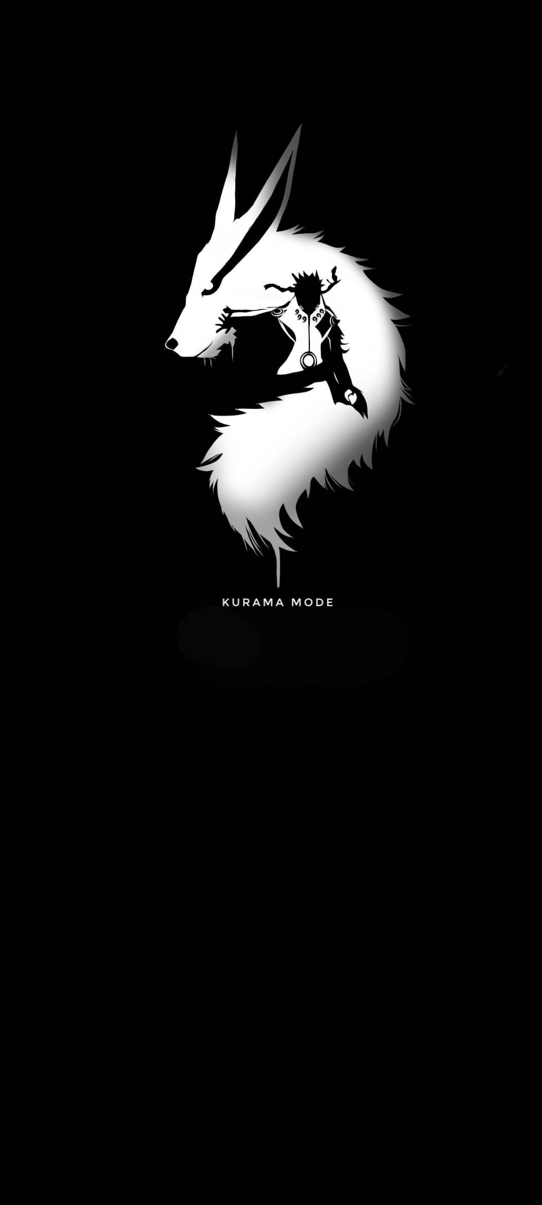 Uzumaki Naruto Negru Mod Kurama Fundal