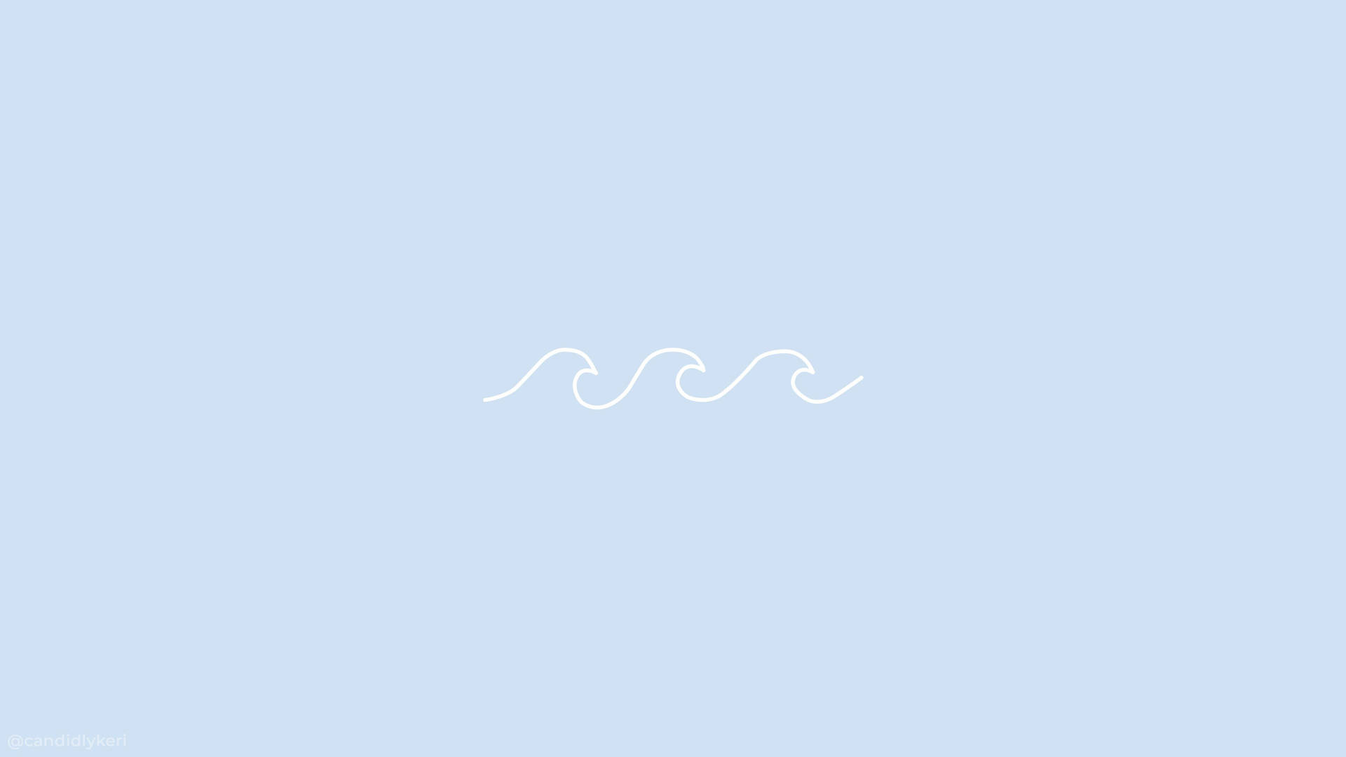 Val estetic minimalist pentru MacBook cu val oceanic — Macbook estetic Fundal