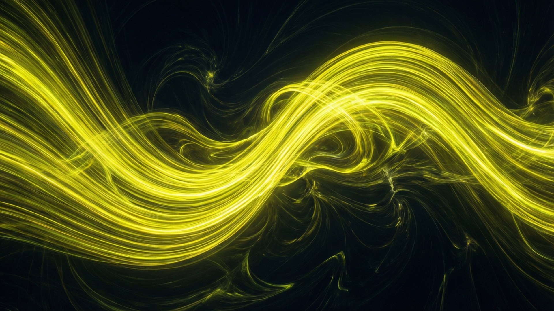Val Neon Galben Abstract Fundal