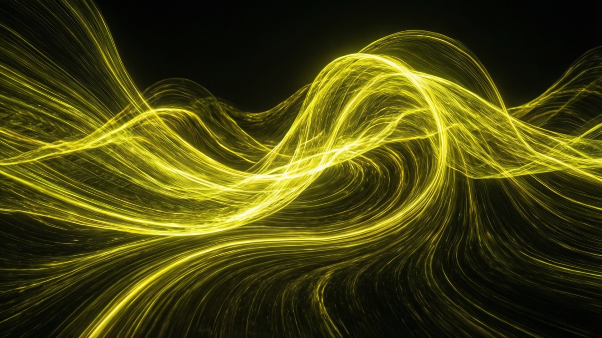 Val Neon Galben Abstract Fundal