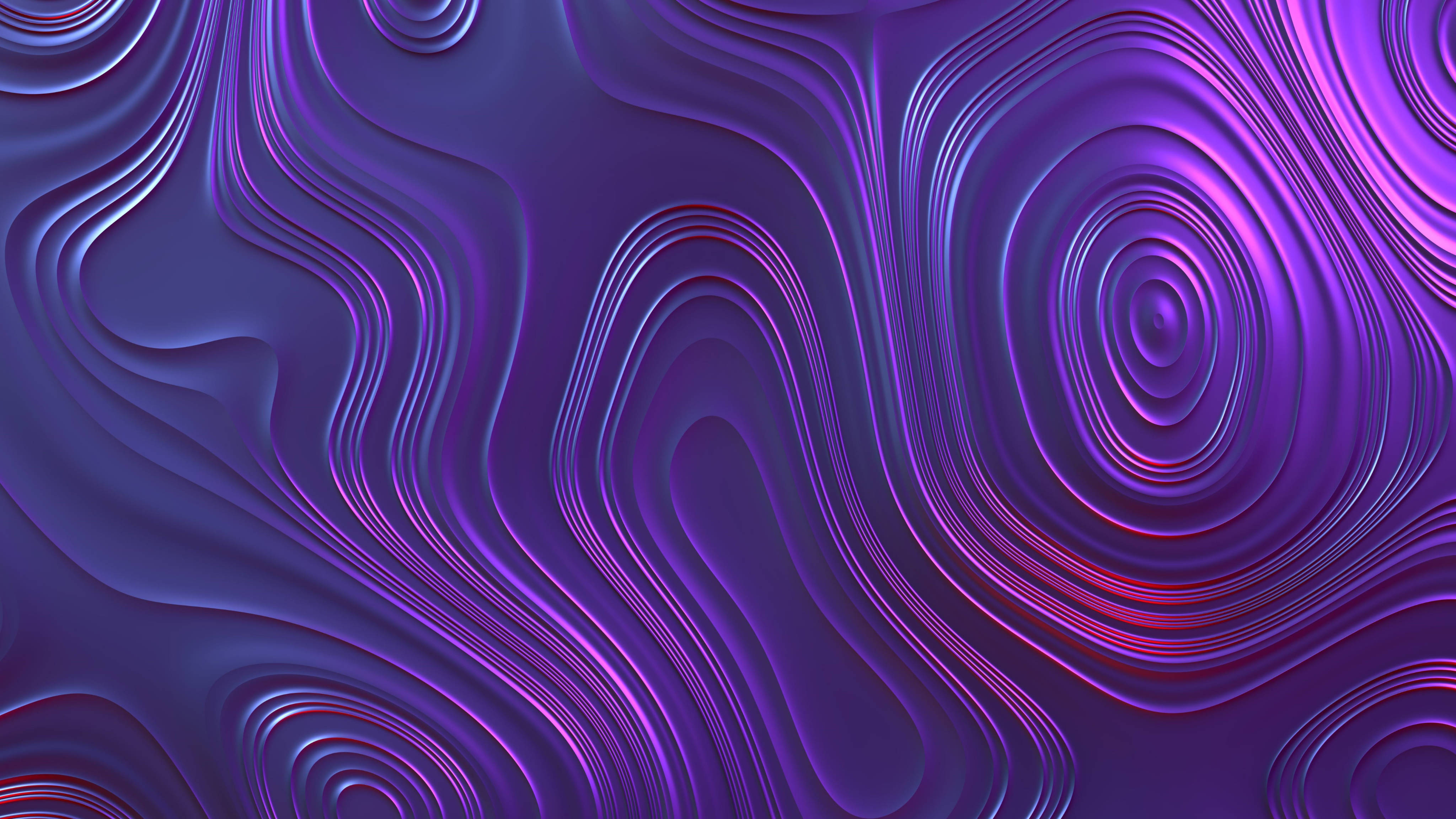 Valuri Abstracte Ovale Estetice Violet Fundal