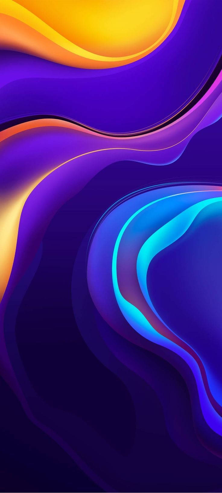 Valuri abstracte mov pentru Vivo Y20 Fundal