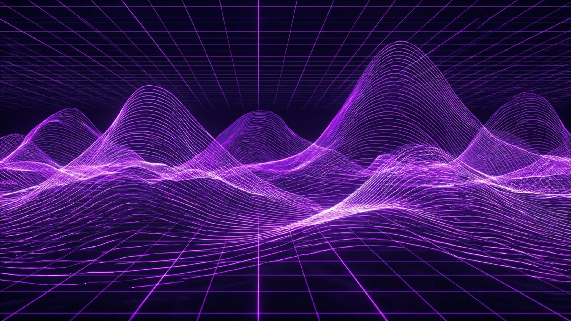 Valuri mov neon Fundal