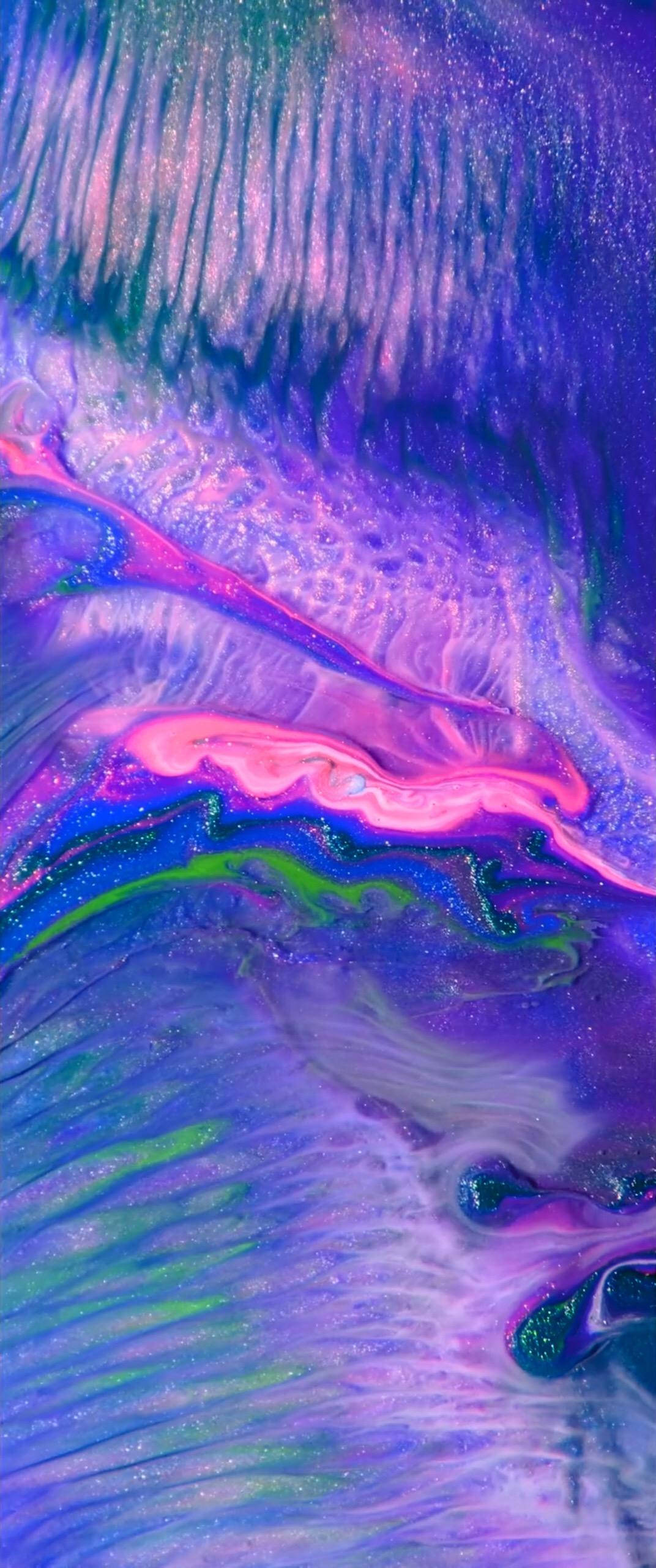 Valuri violet originale pentru iPhone X Fundal