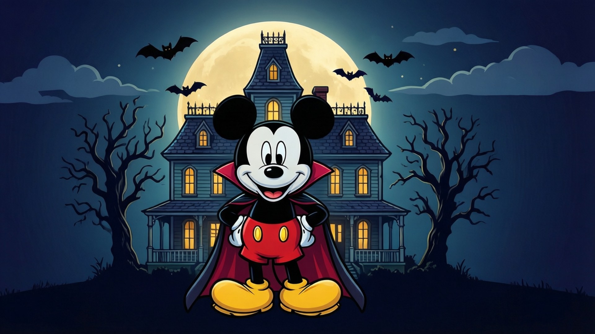 Vampir Mickey Vector Fundal